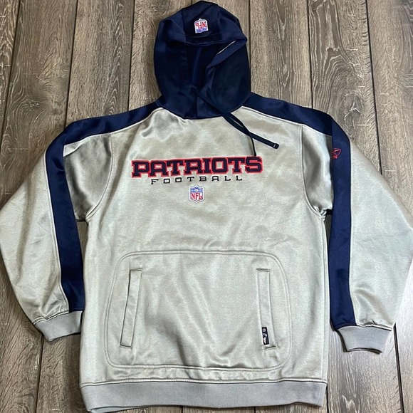 NFL Team Apparel Reebok New England Patriots Hoodie Men’s Size Medium - Picture 1 of 9